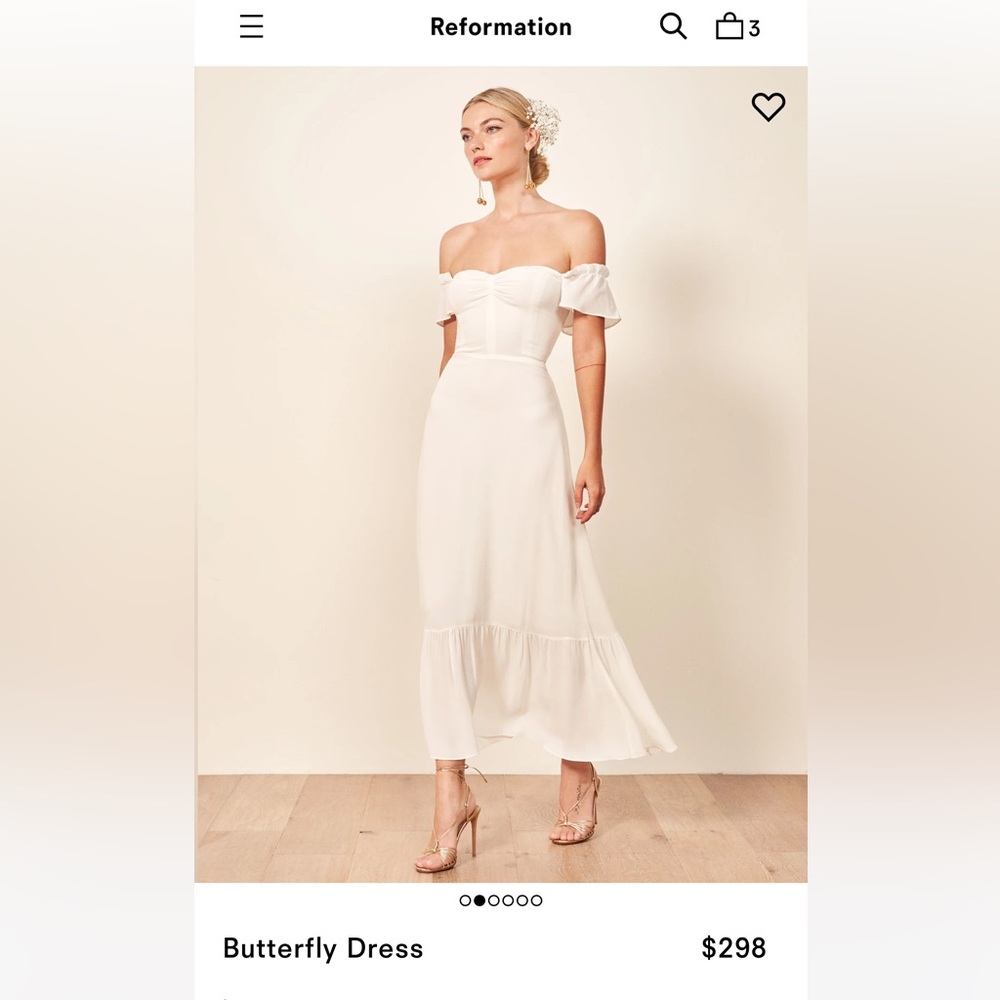 Reformation White Maxi Dress